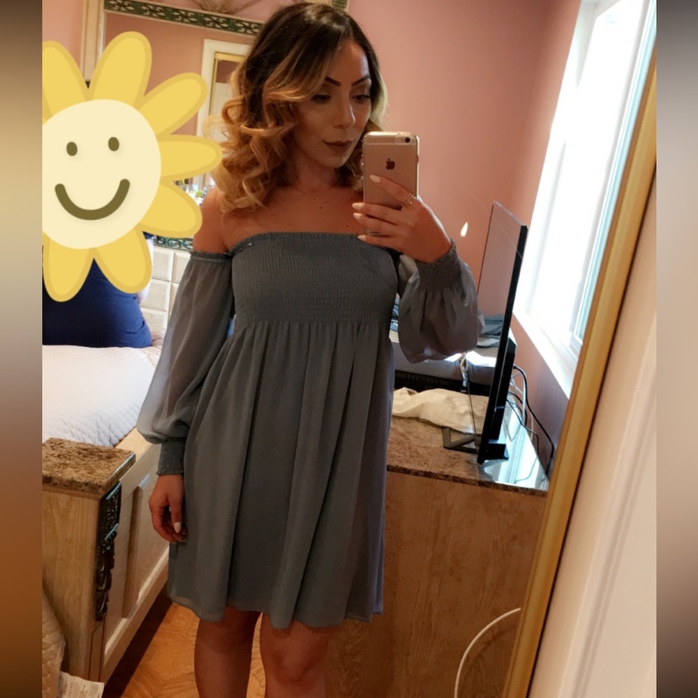 Off the shoulder flowy dress